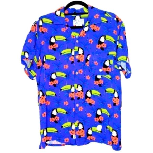 TRUNKS SURF & SWIM CO. BUTTON UP SHIRT - BLUE - Picture 5 of 5